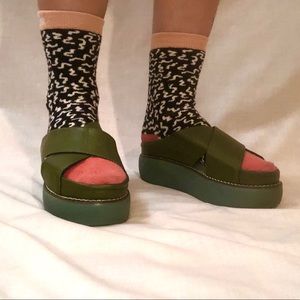 Slip on comfy platforms